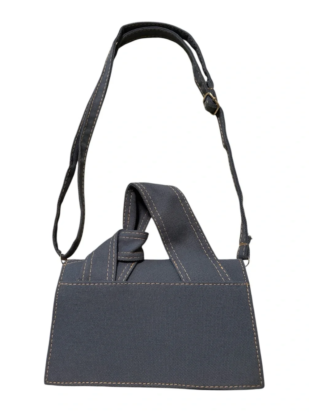 Denim patchwork mini crossbody NWOT